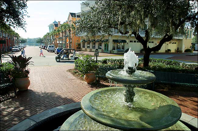 Disney's Celebration Town Center, Celebration, Florida.